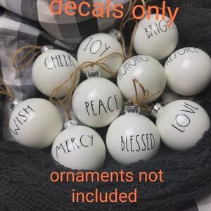 Decals only.  Christmas decals